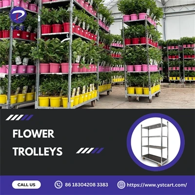 Mejora de la eficiencia de la industria de la horticultura con carros de flores